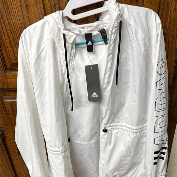 adidas White rain jacket - Picture 6 of 8